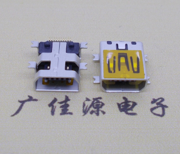 厚街镇迷你USB插座,MiNiUSB母座,10P/全贴片带固定柱母头