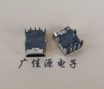 厚街镇Mini usb 5p接口,迷你B型母座,四脚DIP插板,连接器