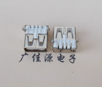 厚街镇USB AF母座 LCP 耐高温250度280度 环保白胶芯