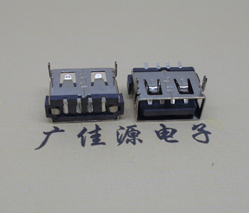 厚街镇USB短体母座.超薄5.9H胶芯.移动电源接口
