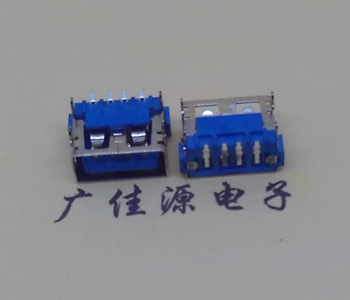 厚街镇AF短体10.0接口 蓝色胶芯 直边4pin端子SMT