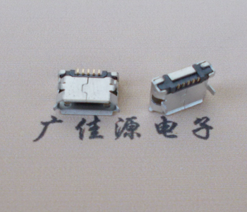 厚街镇Micro USB卷口 B型(无柱）插板脚间距6.4普通端子
