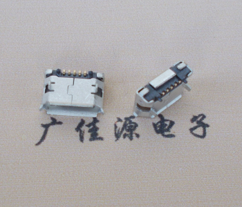 厚街镇Micro USB 5pin接口 固定脚距6.4插板有柱卷边