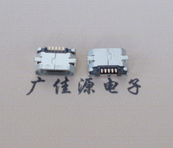 厚街镇Micro USB平口全贴板 鱼叉脚5.0长带定位柱加焊盘