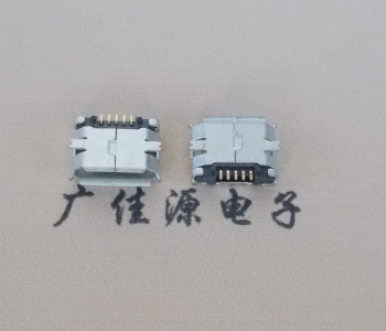 厚街镇MICRO USB 5Pin母座 贴板封装接口 卷边镀雾锡