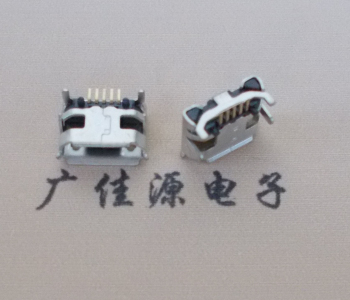 厚街镇Micro USB母座牛角间距7.2x6.6mm加长端子定位柱