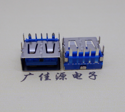 厚街镇 USB5安大电流母座 OPPO蓝色胶芯,快速充电接口