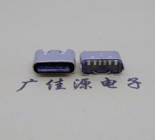 厚街镇Type-C6p母座接口短体立贴5.0mm