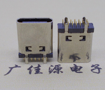 厚街镇立式直插usb type-c14p母座长L=10.0mm