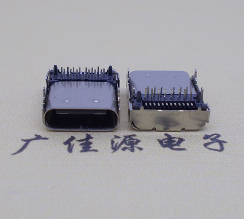 厚街镇卧式type-c24p母座长9.8mm 板上型usbtype-c24p母座接口