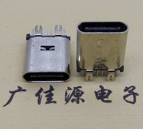 厚街镇直立式type-c14p母座接口 usb type-c连接器