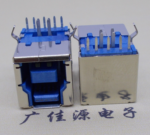 厚街镇BF/USB 3.0接口母座.90度卧插9pin连接器