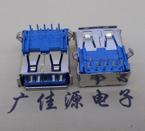 厚街镇usb 3.0插座 usb3.0连接器 AF90度卧式电脑接口