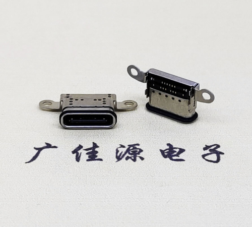 厚街镇USB 3.1C口.TYPE-C16P防水双排贴插座带螺丝孔