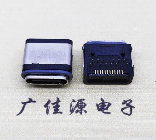 厚街镇防水TYPE-C24Pin卧式母座. 额定电流3A电压20VV 